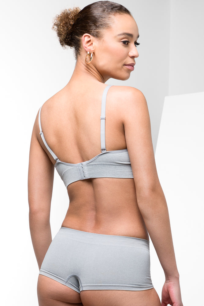 3 Pack Seam-Free Boyley Panties Black, Grey & White (2)