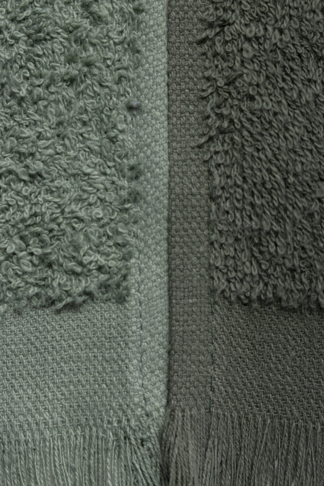 2 Pack Fringed Guest Towel  Sea Spray & Thyme