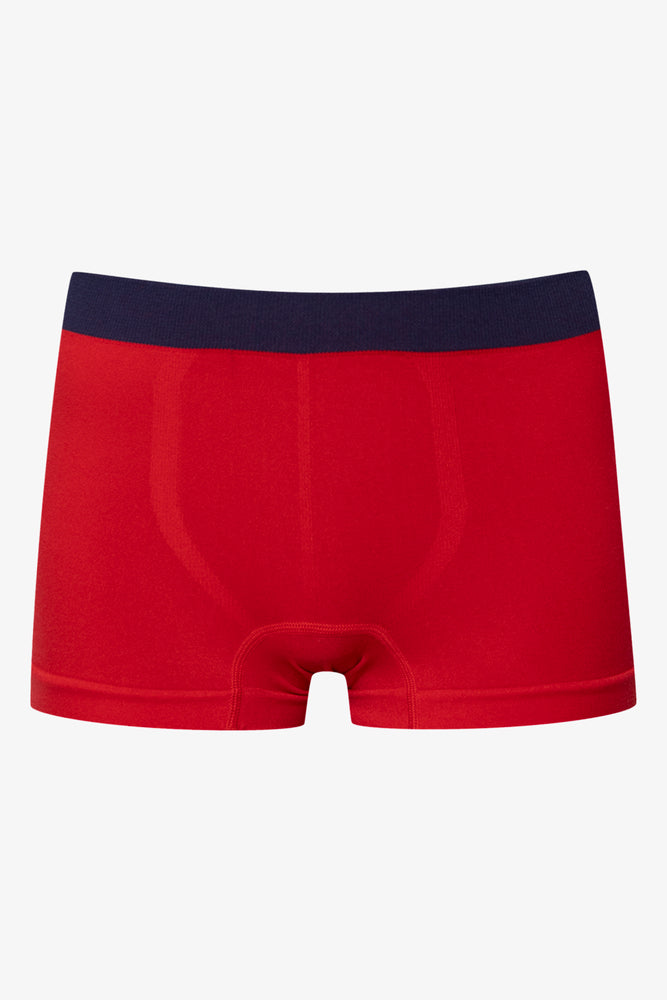 3 Pack Seam-Free Boxers Navy & Red (3)