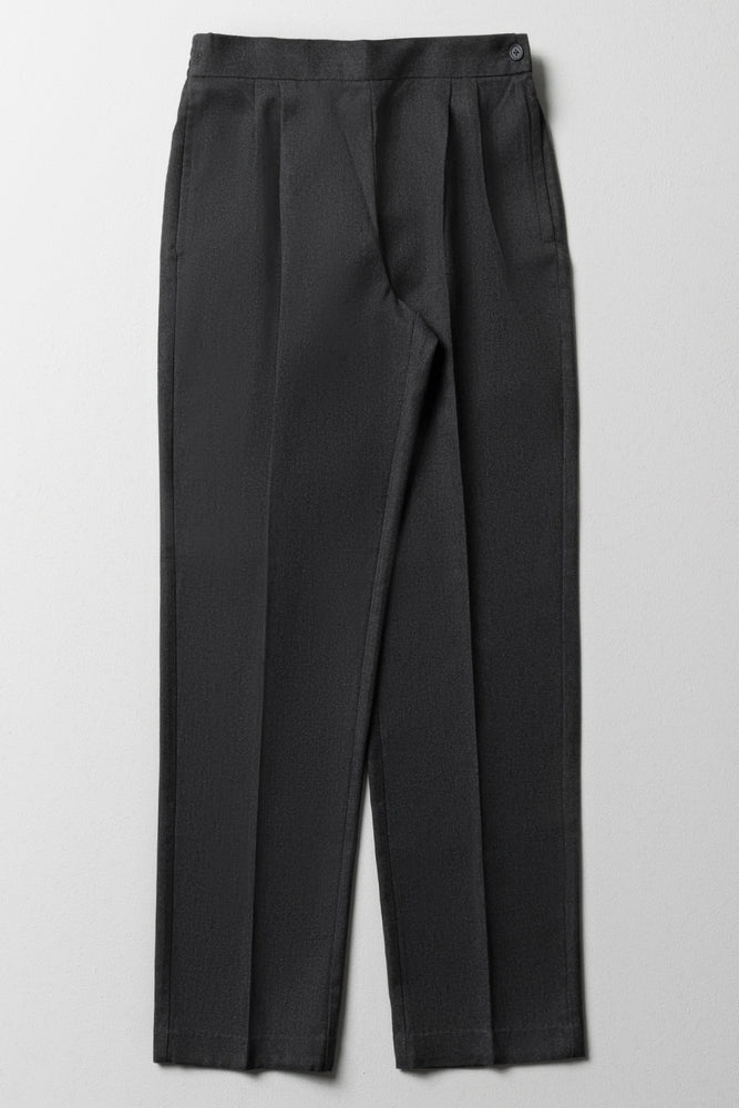 Girls School Slim Fit Pants Grey