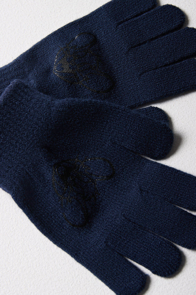 Tom & Jerry Beanie & Gloves Set Navy (2)