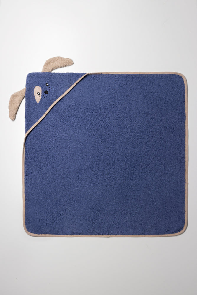 2 Piece Puppy Towel Set Blue (2)