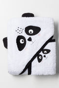 2 Piece Panda Towel Set White