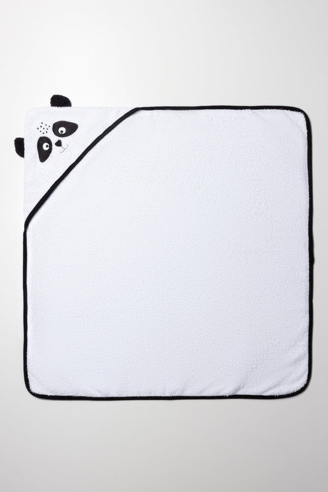 2 Piece Panda Towel Set White (2)
