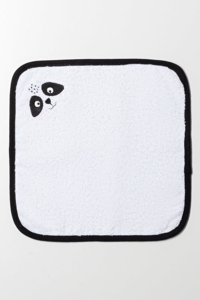 2 Piece Panda Towel Set White (3)