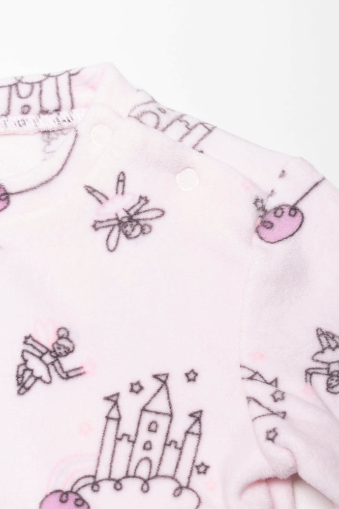Fleece Pyjama Set Pink (3)