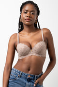 2 Pack Lace Balconette Bras Black And Natural