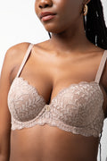 2 Pack Lace Balconette Bras Black And Natural (4)