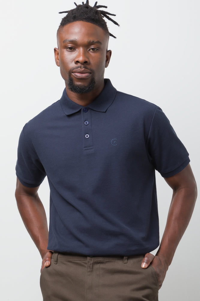 Short Sleeve Golfer Navy