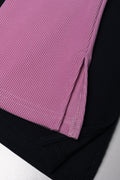 2 Pack Flare Leggings Pink And Navy (1)