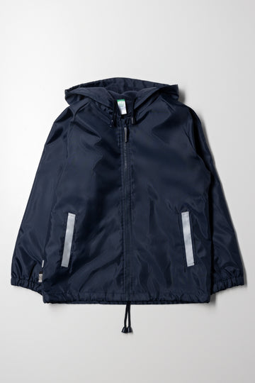 Primary School Reflective Rain Jacket Navy