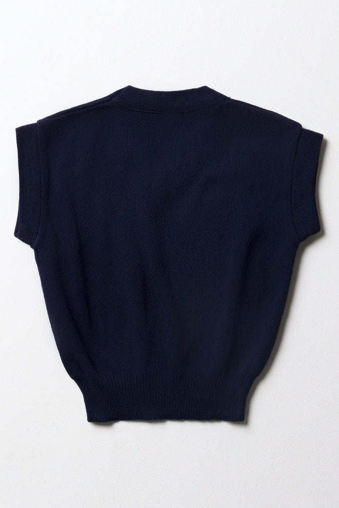 Primary School Sleeveless Jersey Navy