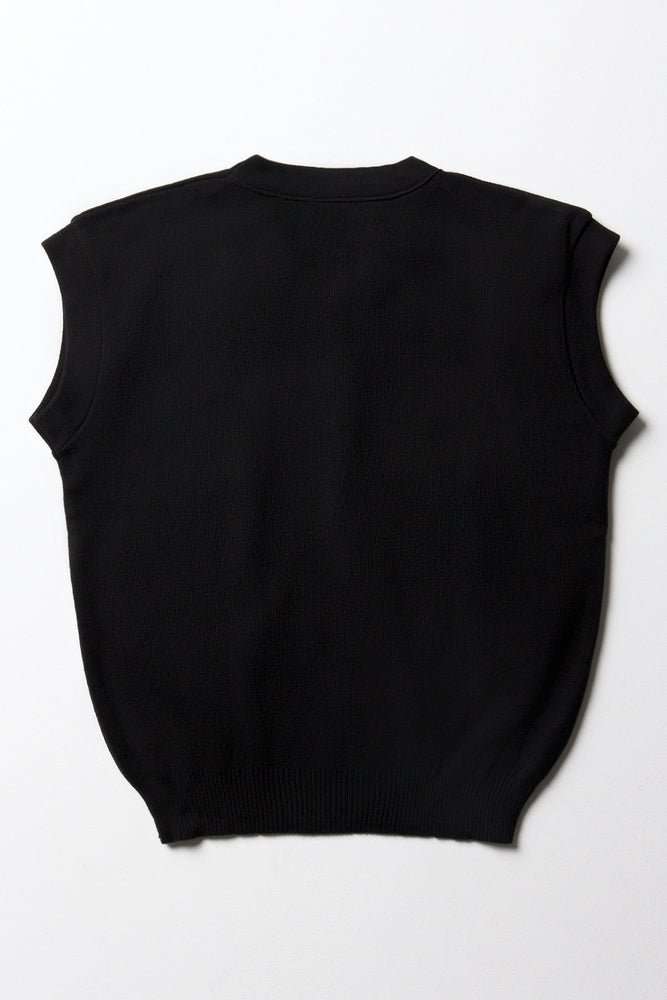 Primary School Sleeveless Jersey Black (4)