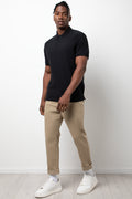 Short Sleeve Golfer Black (1)