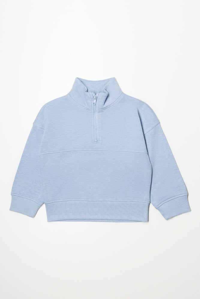 Quarter Zip Tracktop Blue