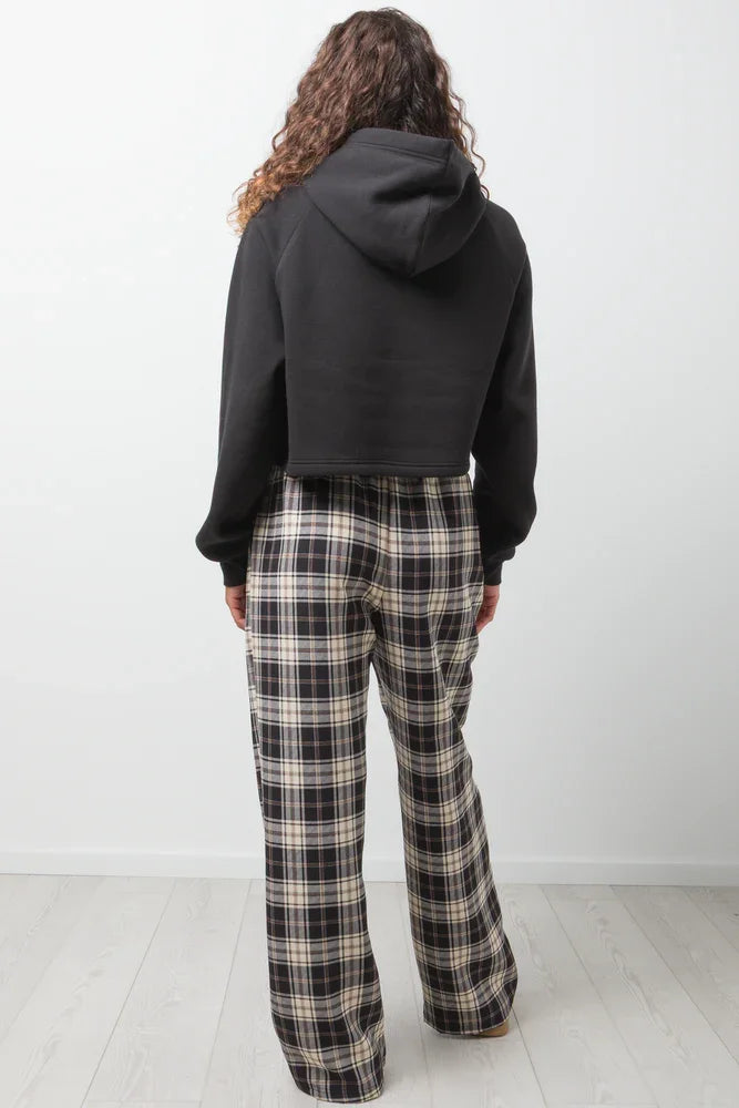 Raglan Sleeve Hoodie Black (2)