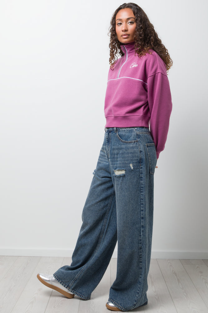 Quarter Zip Tracktop Purple (1)