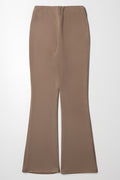 Suede Flare Leggings Brown (2)