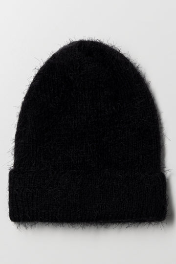 Fuzzy Beanie Black