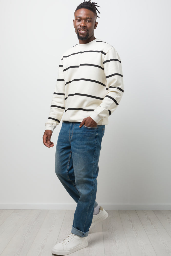 Crew Neck Tracktop Cream (1)