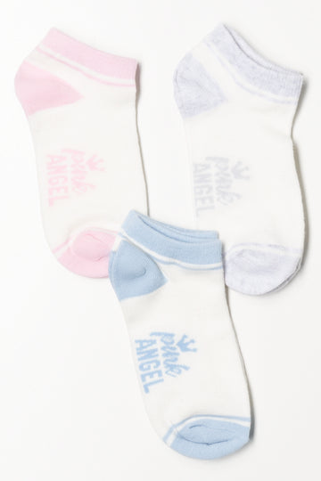 3 Pack Stripe Low Cut Socks Multi