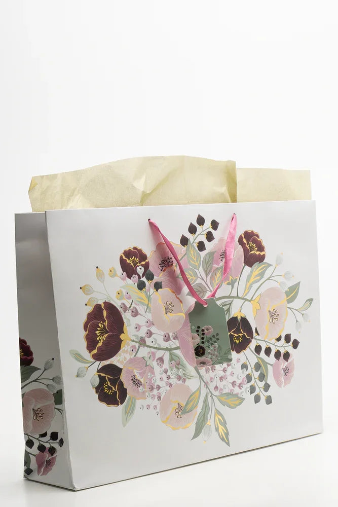 Love Berry Floral Giftbag With Tissue Paper Multi (1)