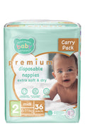 ABC Premium Midi Nappies 36'S