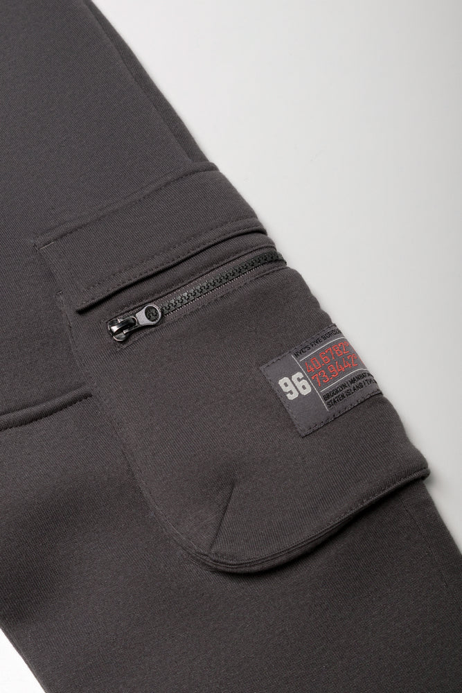 Cargo Trackpants Dark Grey (1)