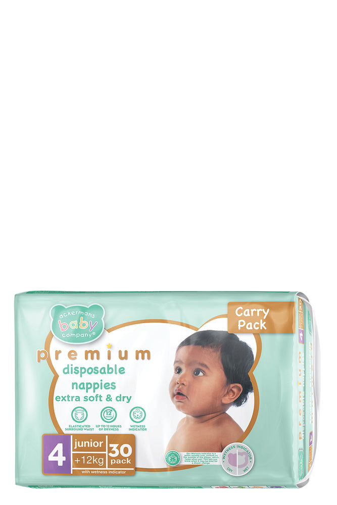 ABC Premium Junior Nappies 30'S