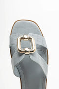 Cut Out Mule Sandals Blue (4)