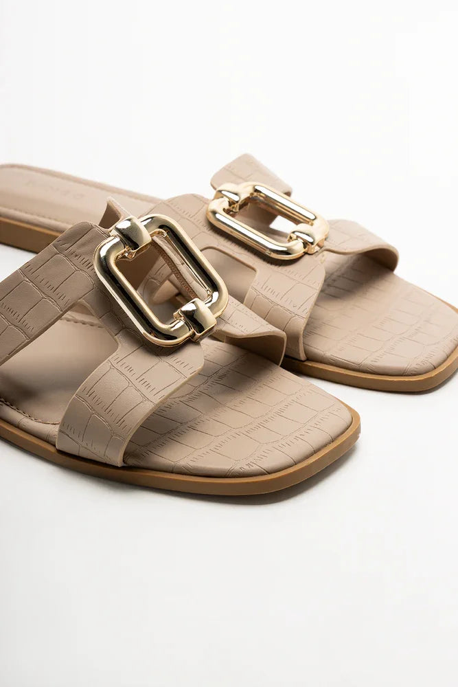 Cut Out Mule Sandals Natural (2)
