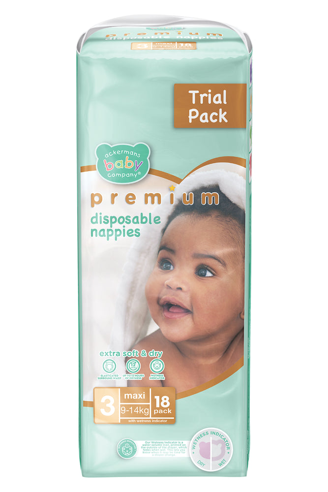 ABC Premium Maxi Nappies 18'S