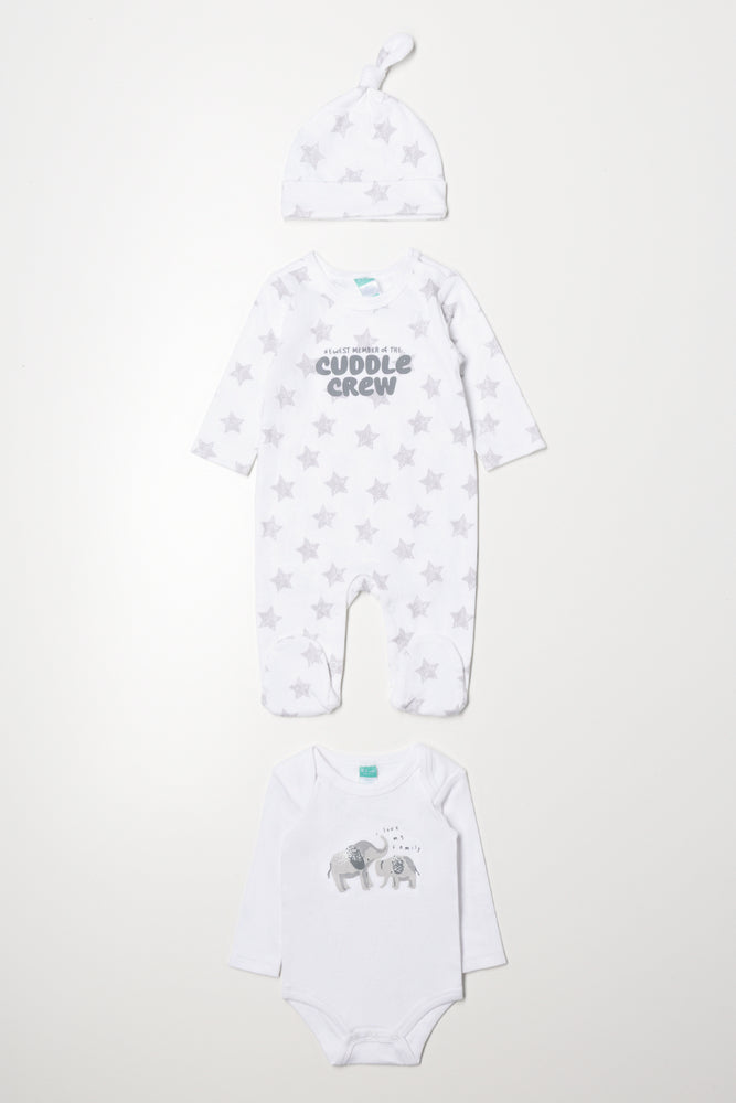 3 Piece Star Set White