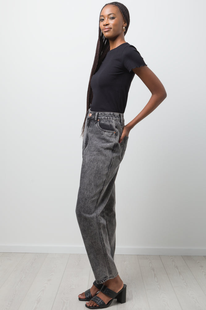 Crew Neck Short Sleeve T-Shirt Black