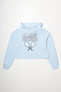 Crop Hoodie Blue