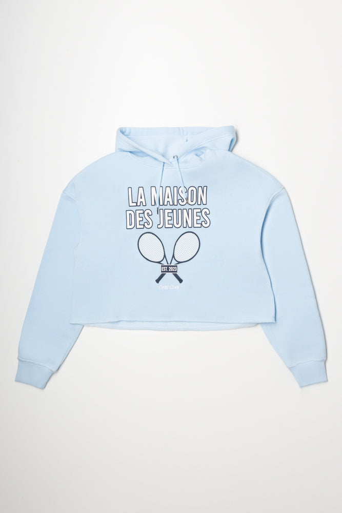 Crop Hoodie Blue