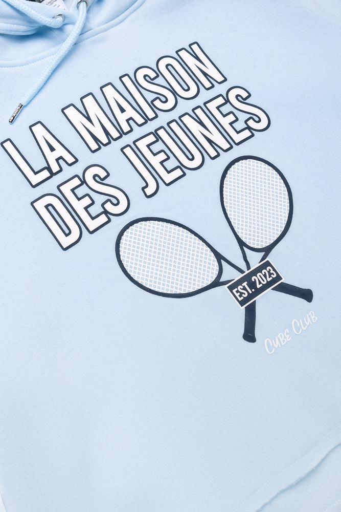 Crop Hoodie Blue (1)