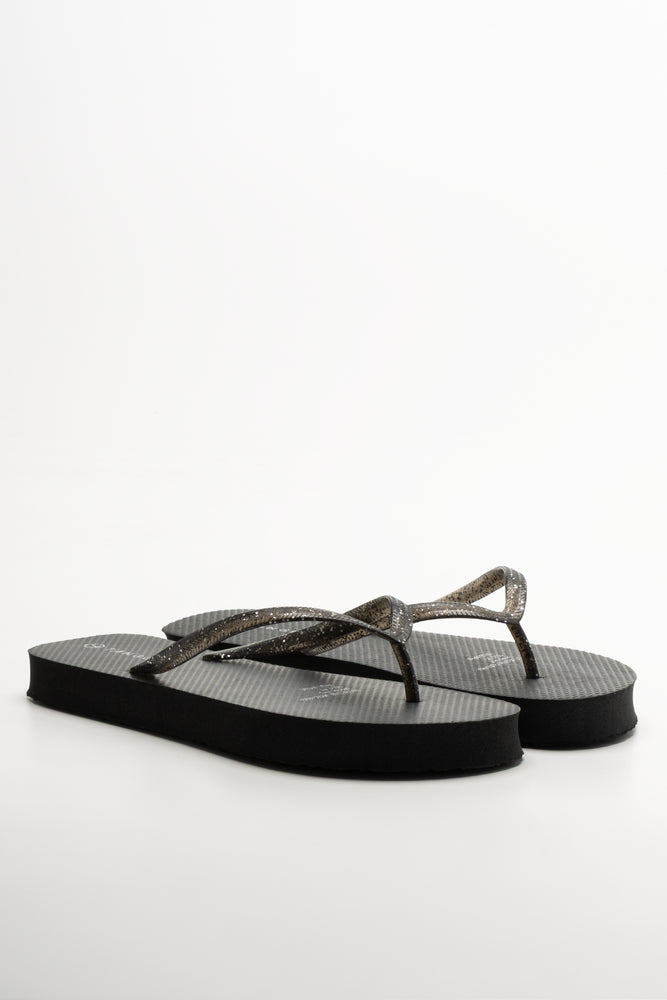 Glitter Flip Flop Black