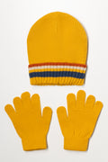 2 Piece Hat Set Yellow