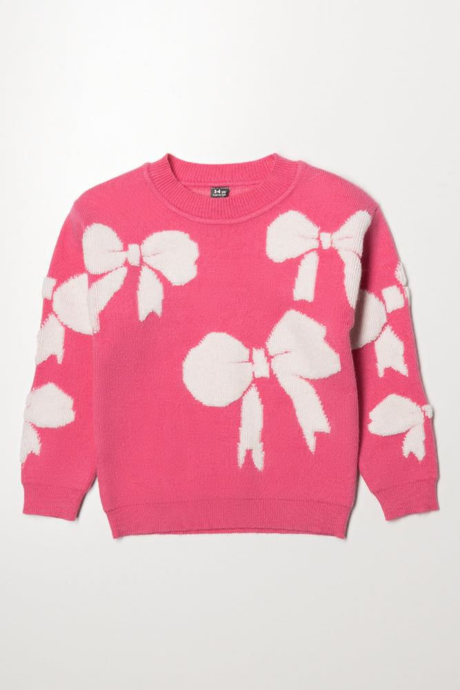Bow Jersey Pink
