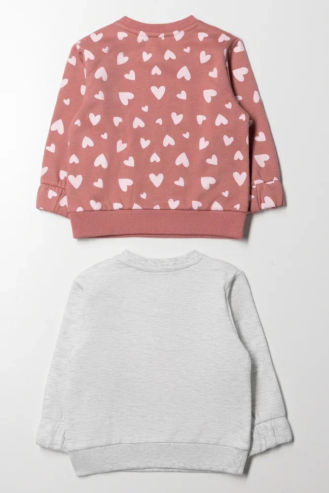 2 Pack Great Vibes Tracktops Grey And Pink (2)