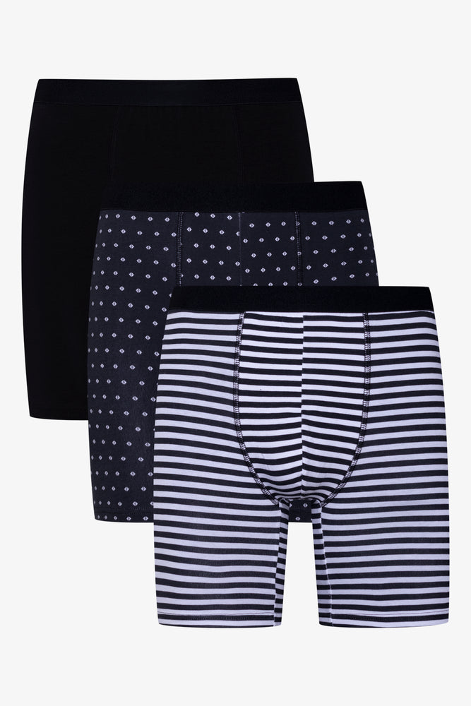 3 Pack Boxers Black