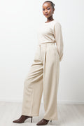 Embellished Long Sleeve Jersey Natural (1)