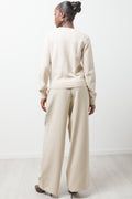 Embellished Long Sleeve Jersey Natural (2)