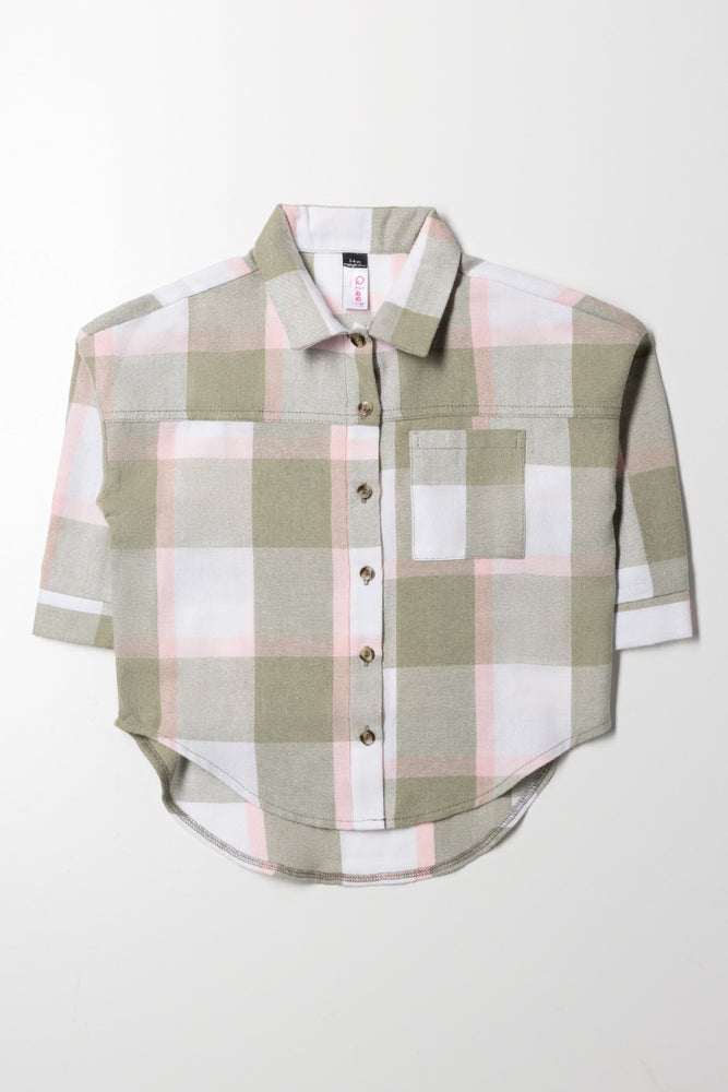 Flannel Check Shirt Green