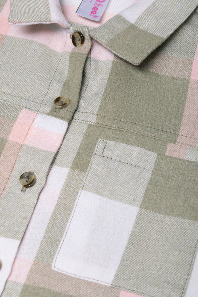 Flannel Check Shirt Green