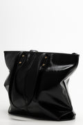 Large Patent Tote Bag Black (1)