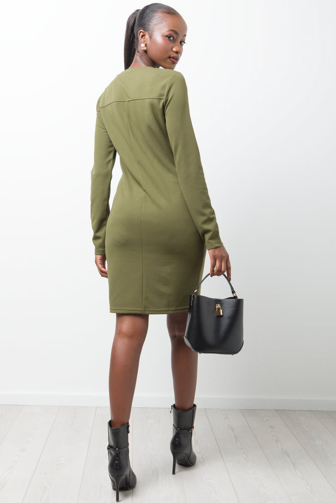 Bodycon Dress Green (2)