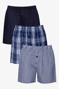 3 Pack Boxers Blue