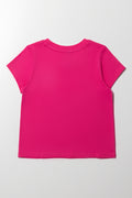 Short Sleeve T-Shirt Pink (2)